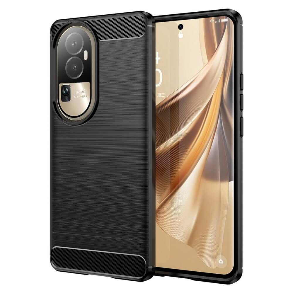 Oppo Reno 10 / 10 Pro - Cover In Metallo Carbon Look