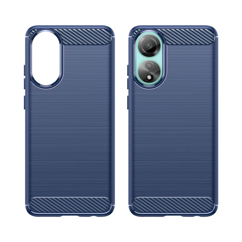 OPPO A78 4G - Cover look metallo carbonio