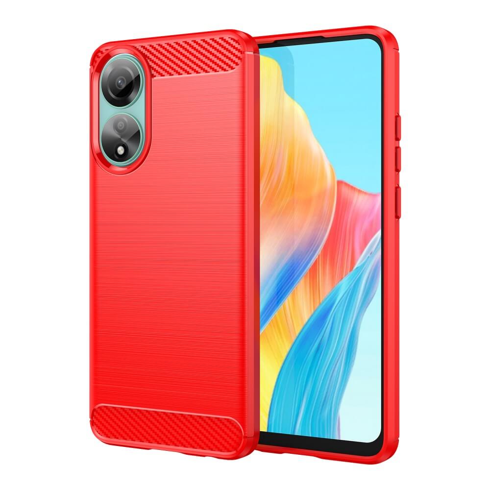 OPPO A78 4G - Cover look metallo carbonio