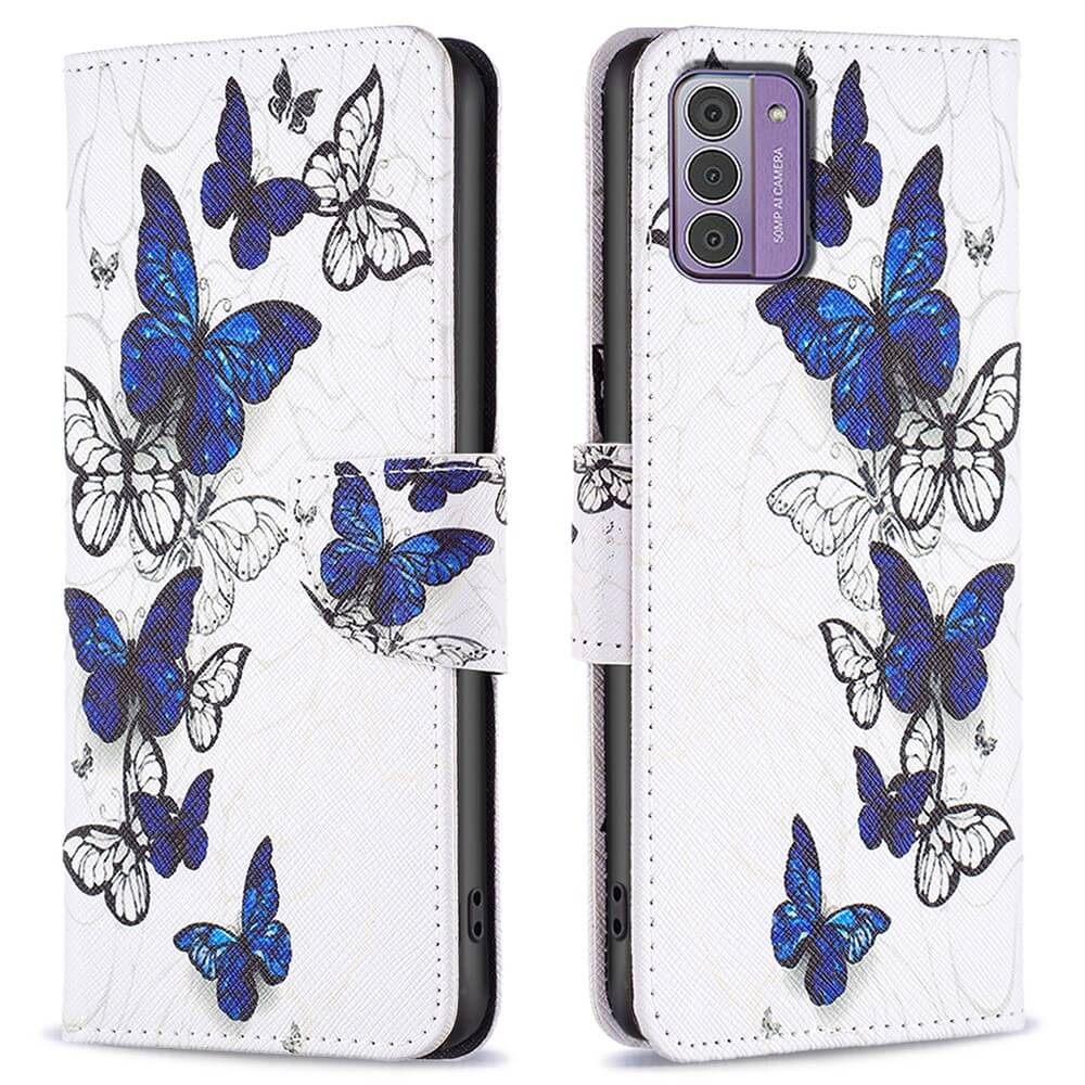Nokia G42 - Leather Case Wallet Butterfly