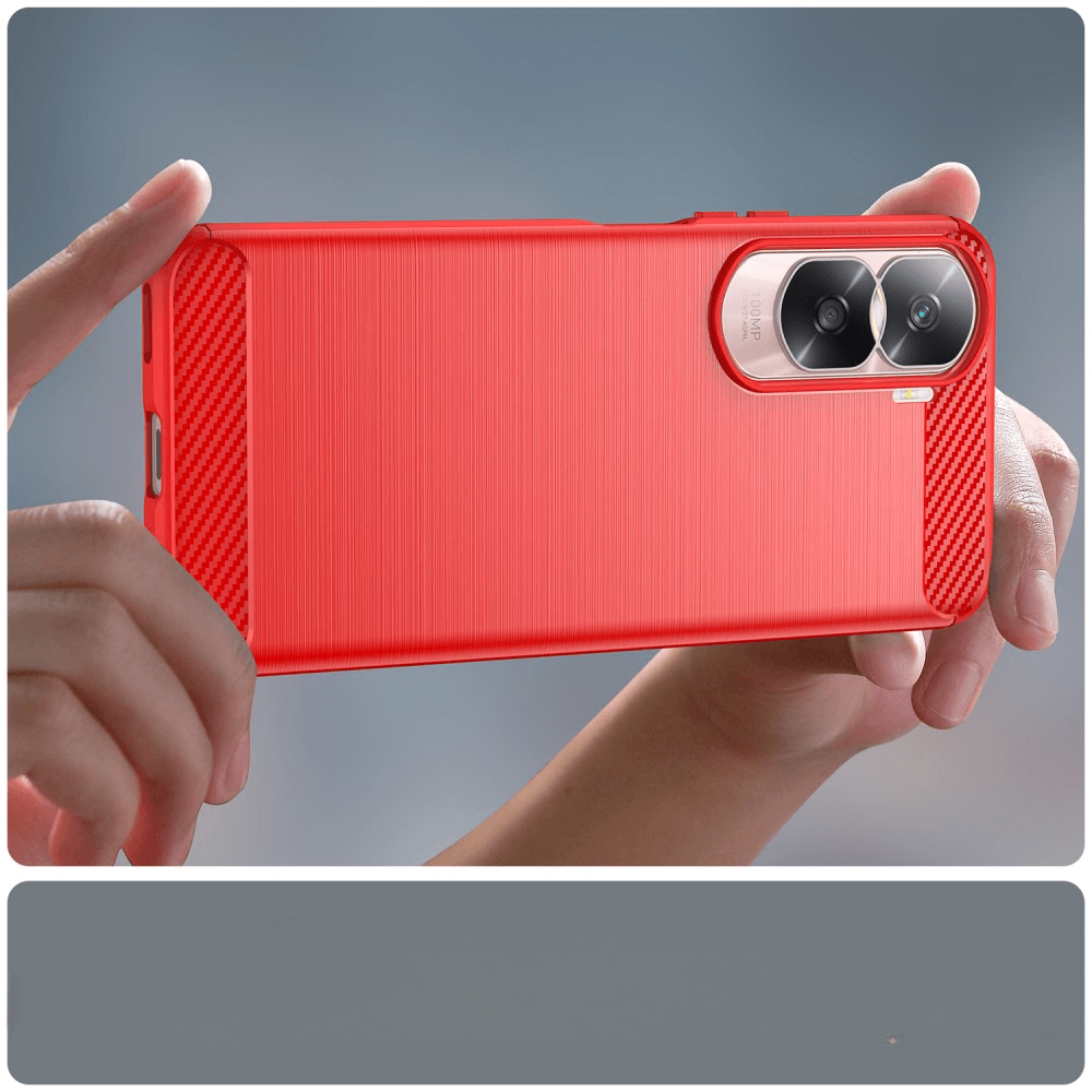 Honor 90 Lite - Metall Carbon Look Hülle