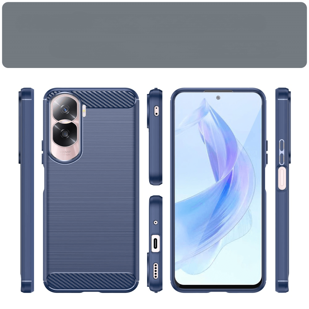 Honor 90 Lite - Metall Carbon Look Hülle