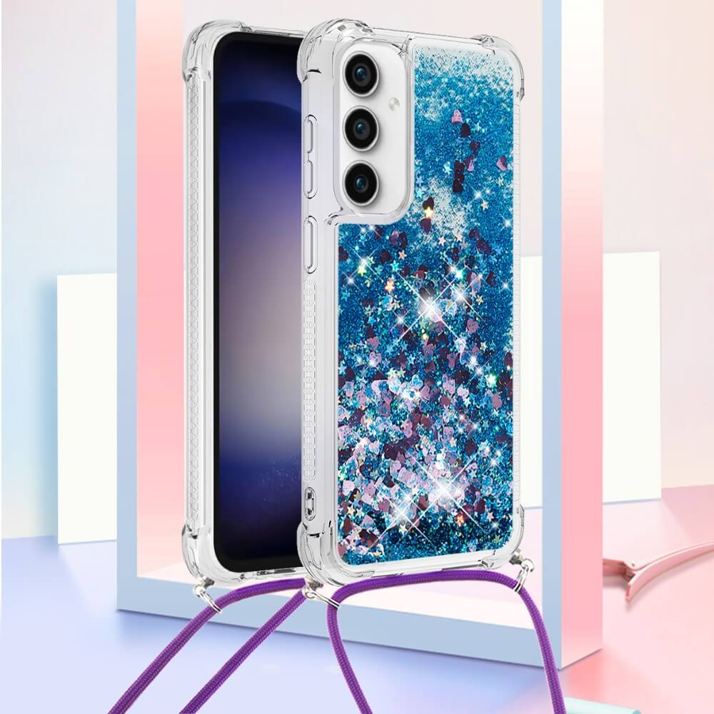Galaxy S23 Fe - Coque Paillettes Avec Bandouliã¨Re