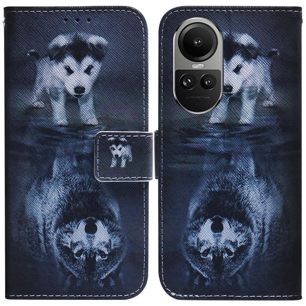 OPPO Reno10 / 10 Pro - Custodia in pelle fiori