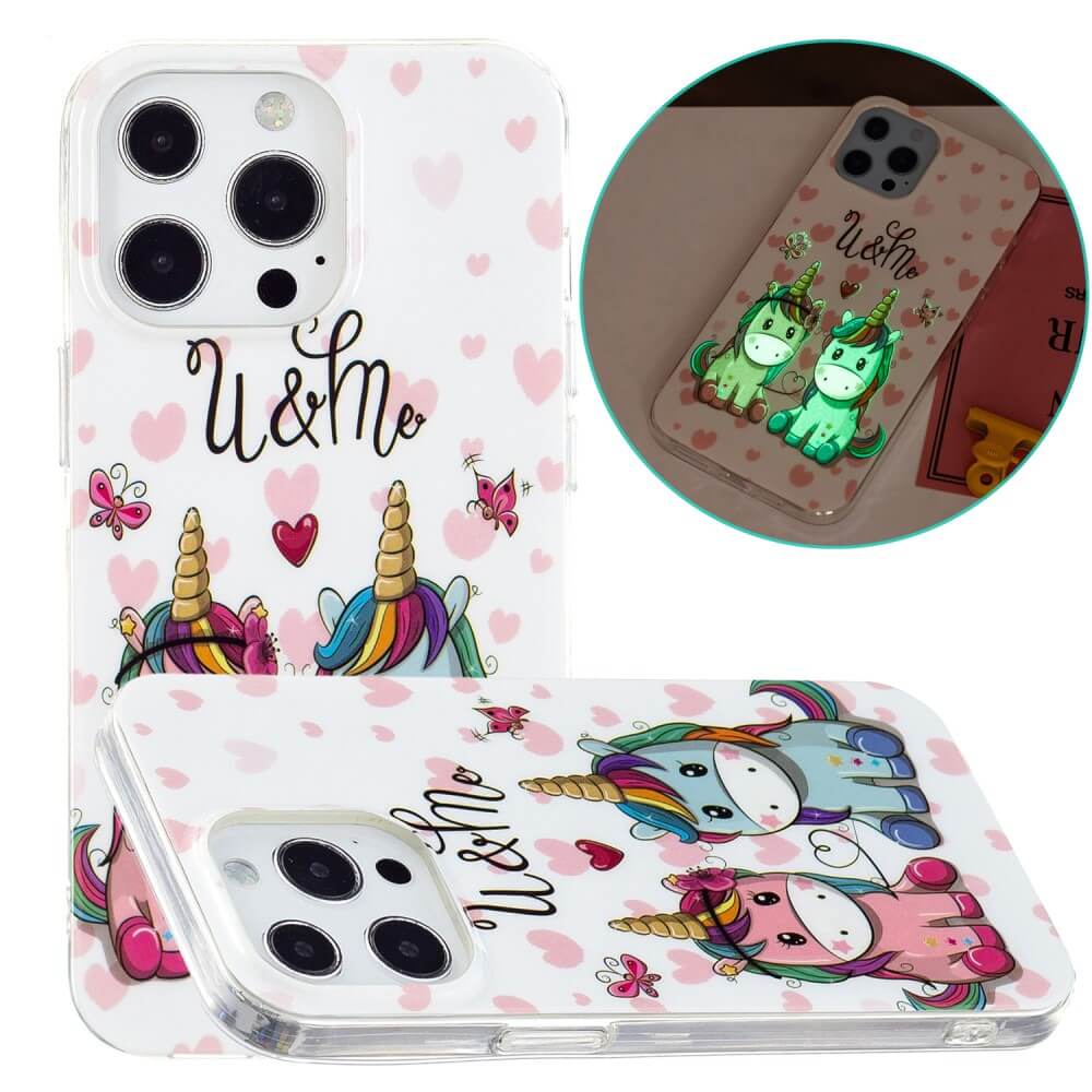 iPhone 15 - Coque luminescente en silicone