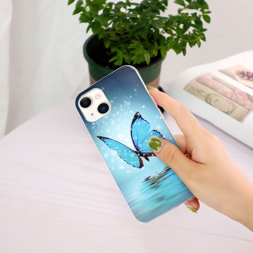 iPhone 15 - Coque luminescente en silicone