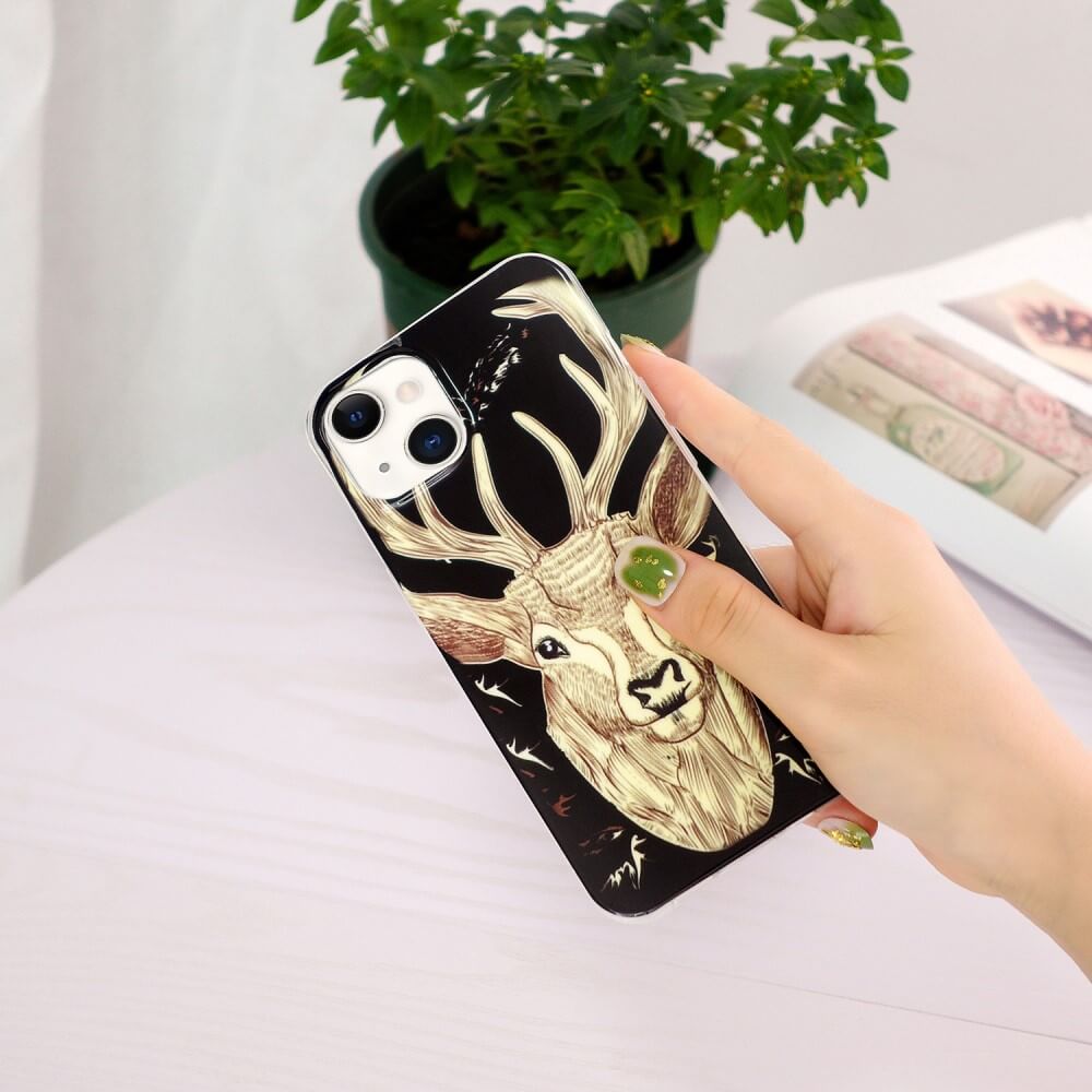 iPhone 15 - Coque luminescente en silicone
