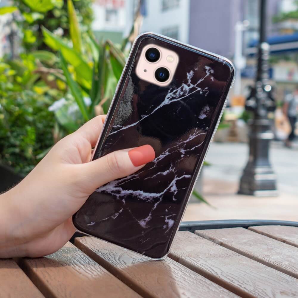 iPhone 15 Plus - Custodia in gomma Marble