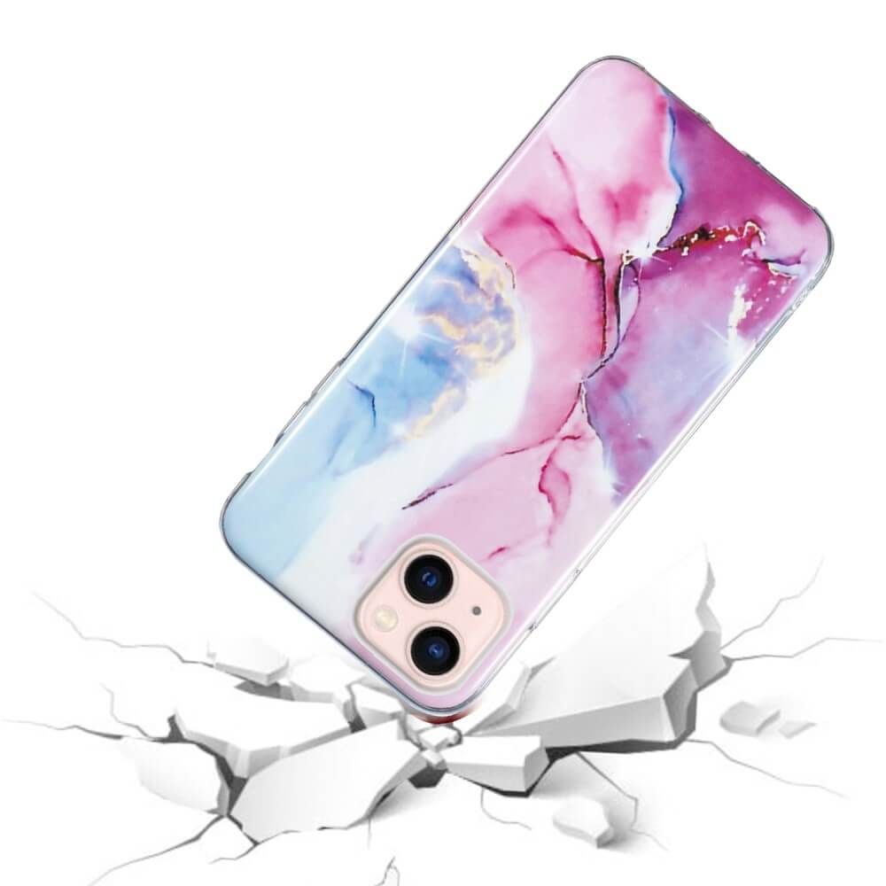 iPhone 15 Plus - Custodia in gomma Marble