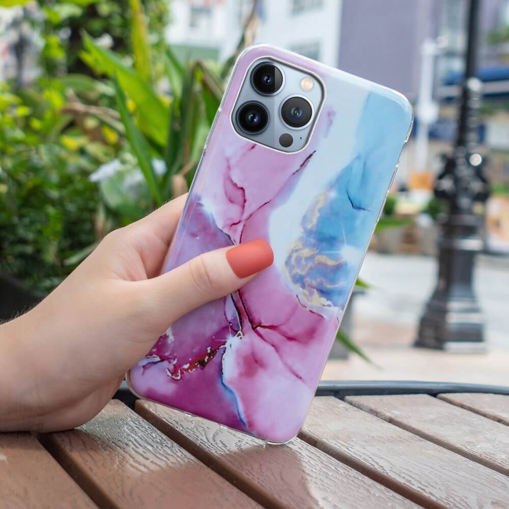 iPhone 15 Pro Max - Coque en silicone Marble