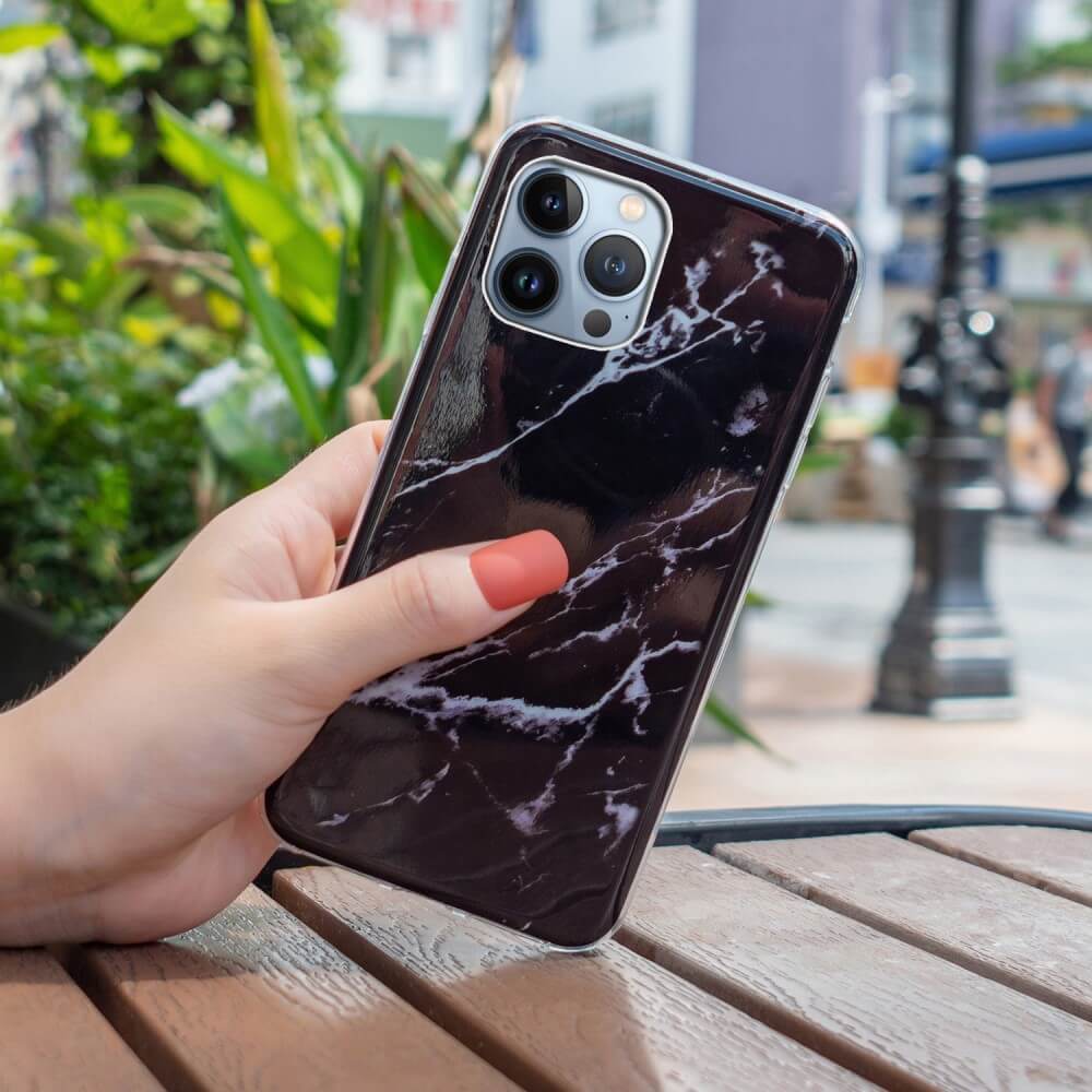 iPhone 15 Pro - Custodia in gomma Marble