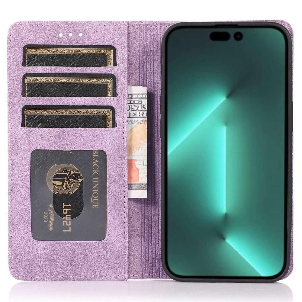 iPhone 15 Pro Max - Vintage étui Flip Case