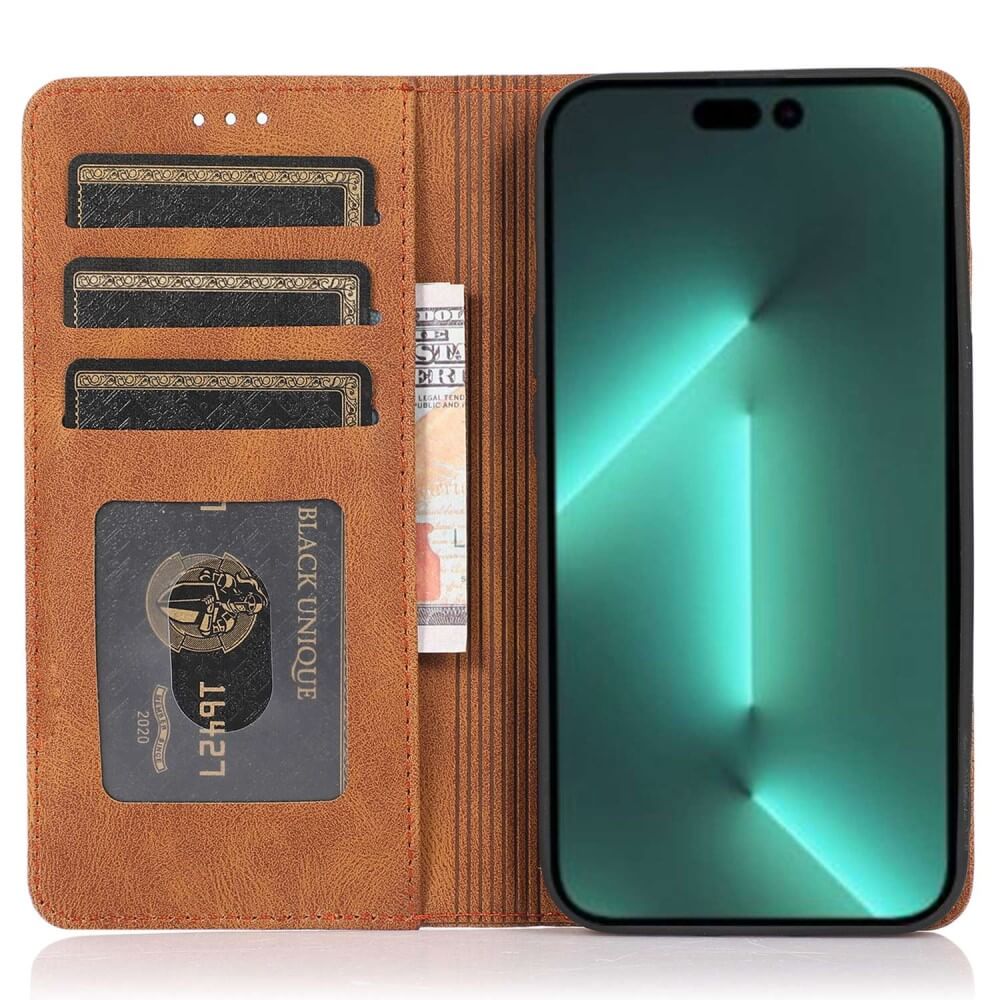 iPhone 15 Pro Max - Vintage étui Flip Case