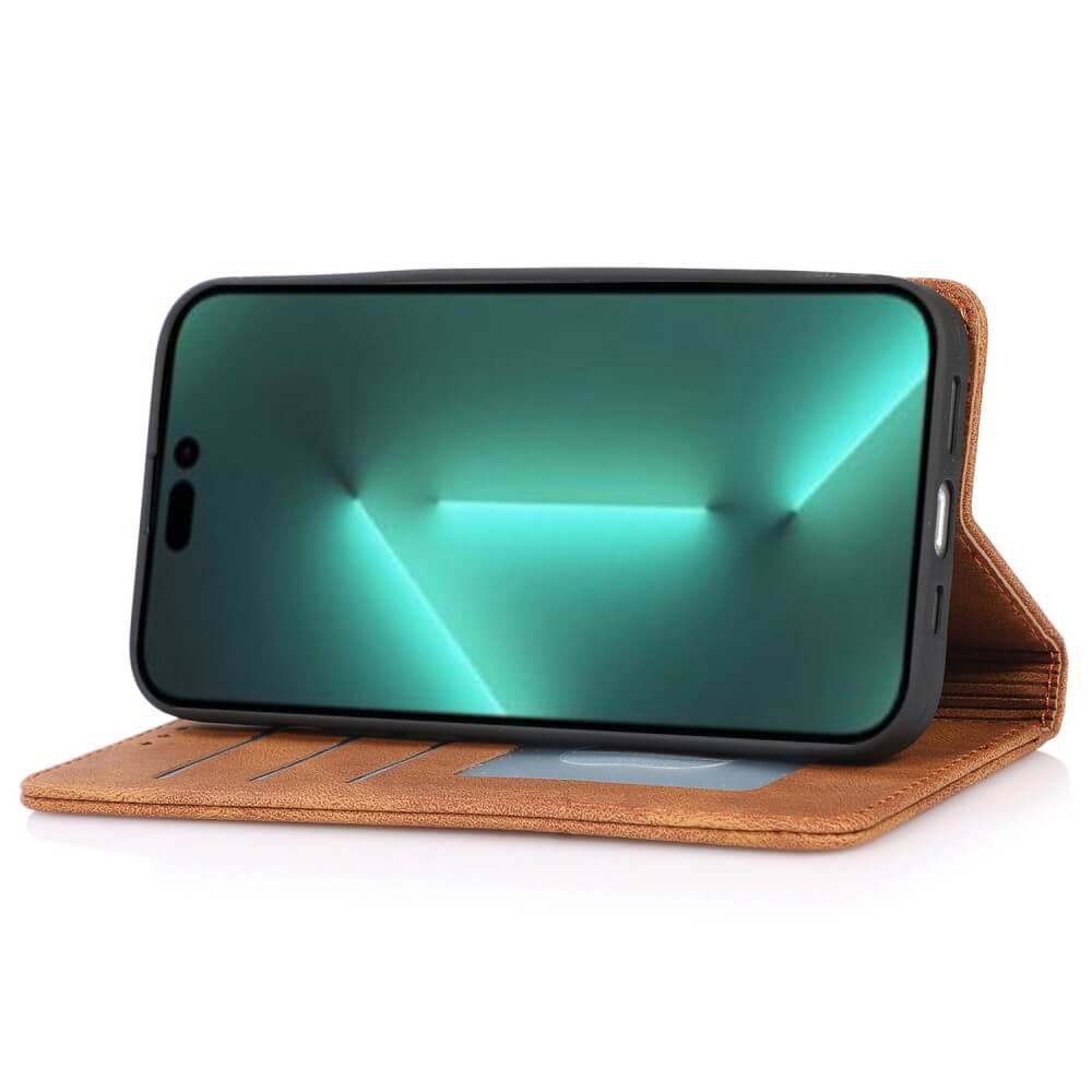iPhone 15 Pro Max - Vintage étui Flip Case