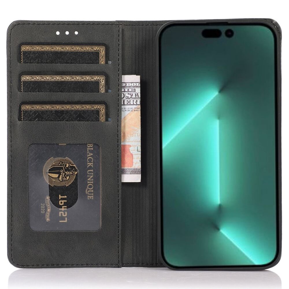 iPhone 15 Pro Max - Vintage étui Flip Case