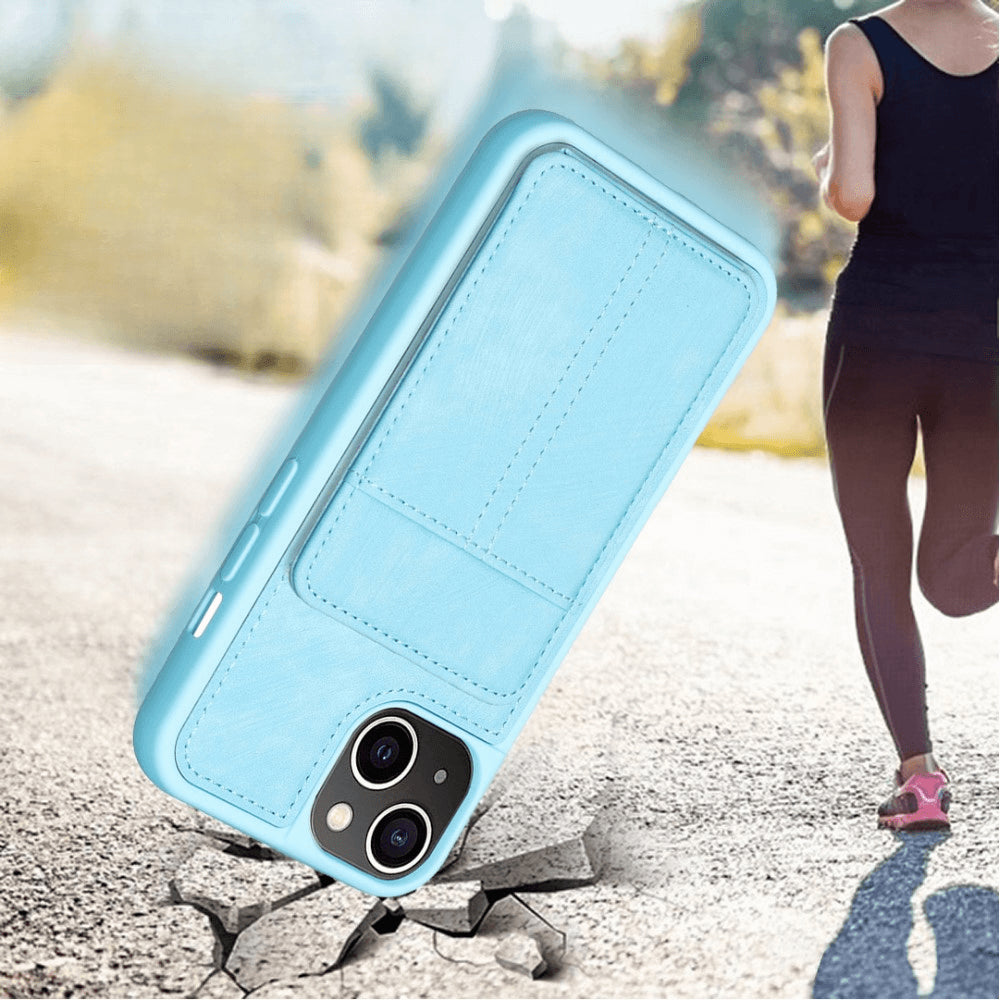 iPhone 15 - Coque Kickstand avec porte-cartes