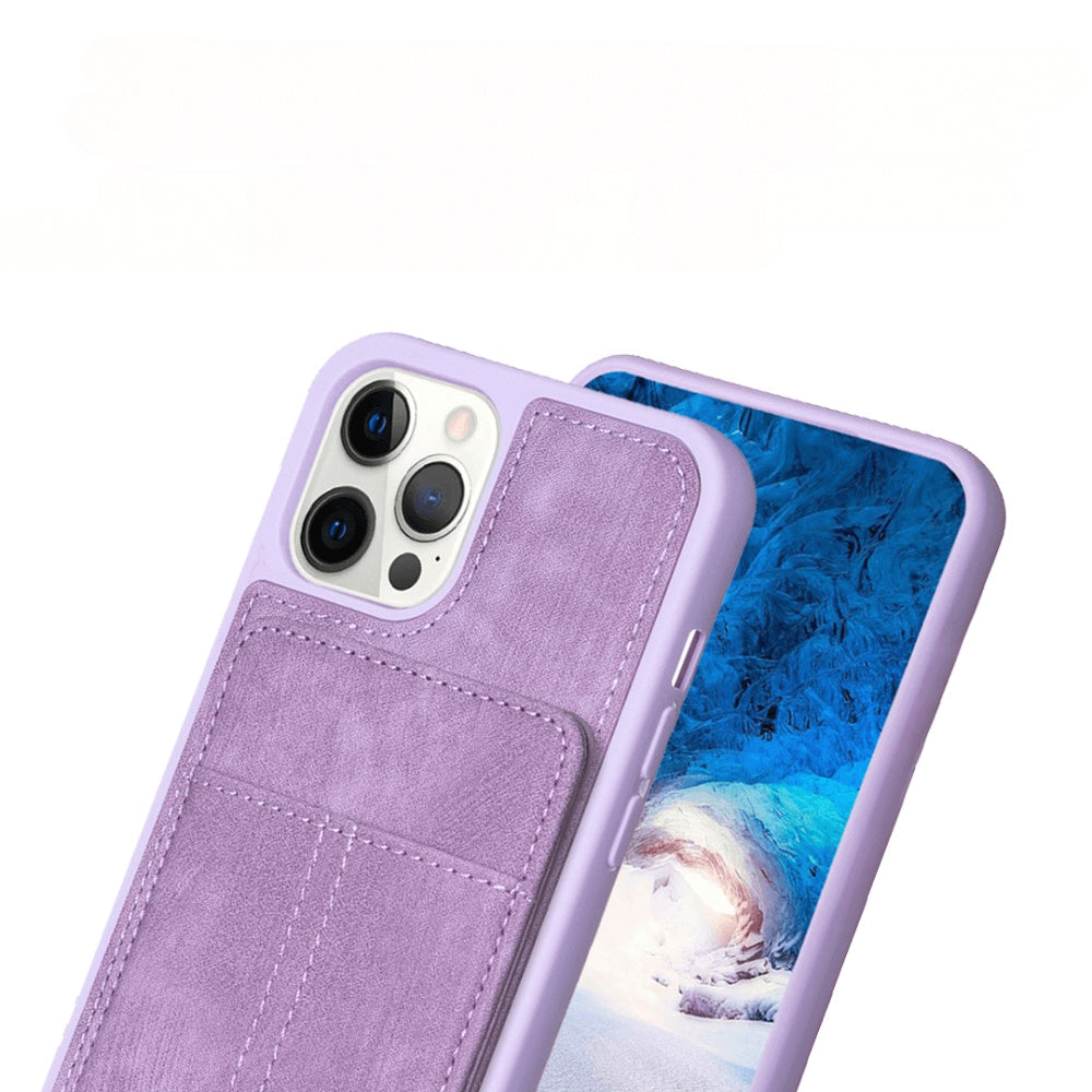 iPhone 15 Pro - Coque Kickstand avec porte-cartes
