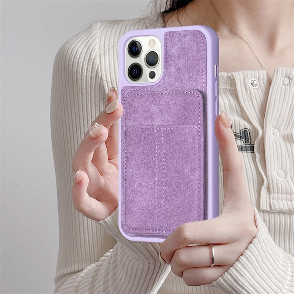 iPhone 15 Pro Max - Kickstand Case mit Kartenfächer