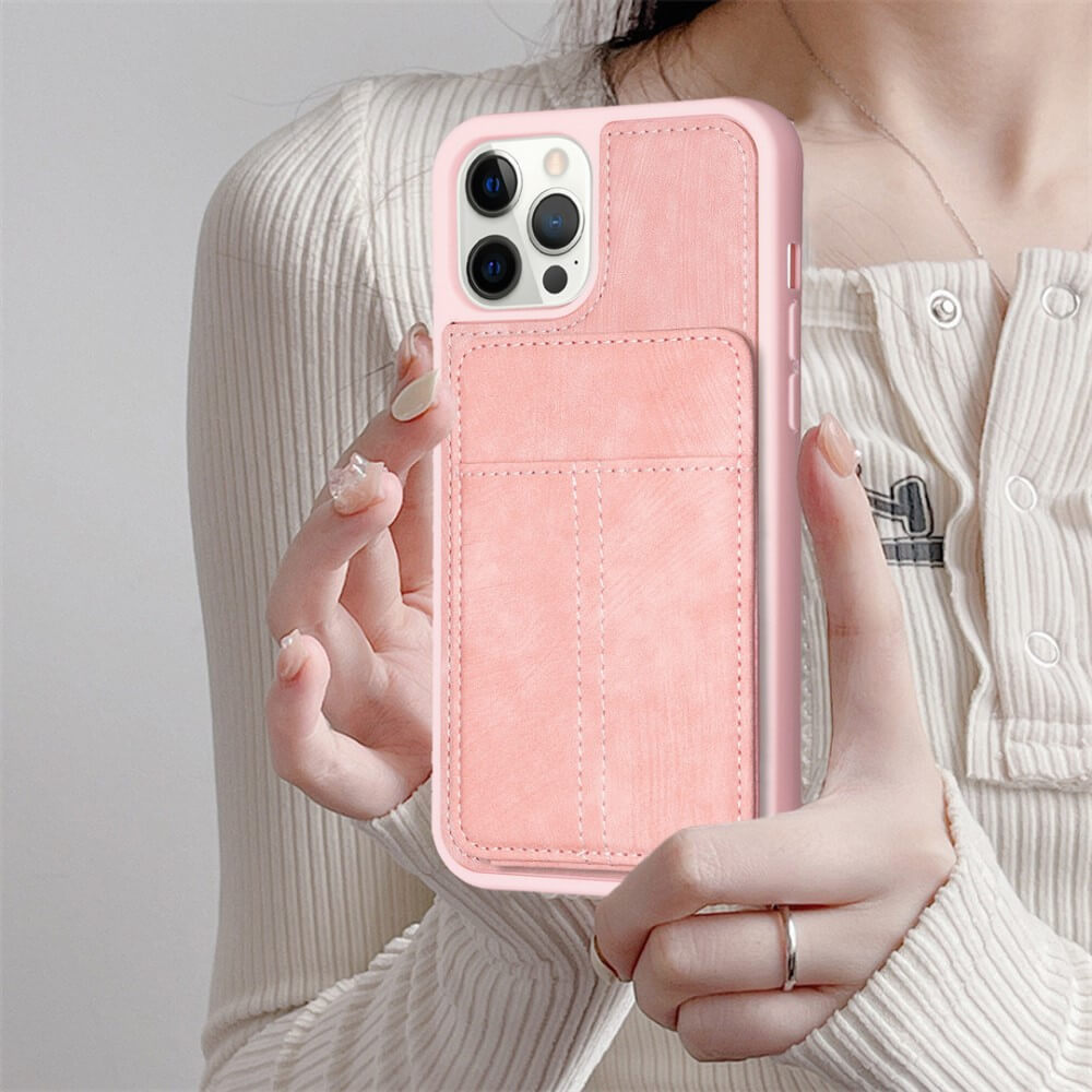 iPhone 15 Pro Max - Kickstand Case mit Kartenfächer