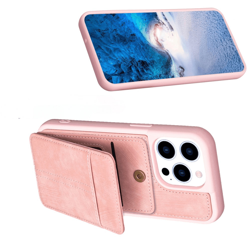 iPhone 15 Pro - Coque Kickstand avec porte-cartes