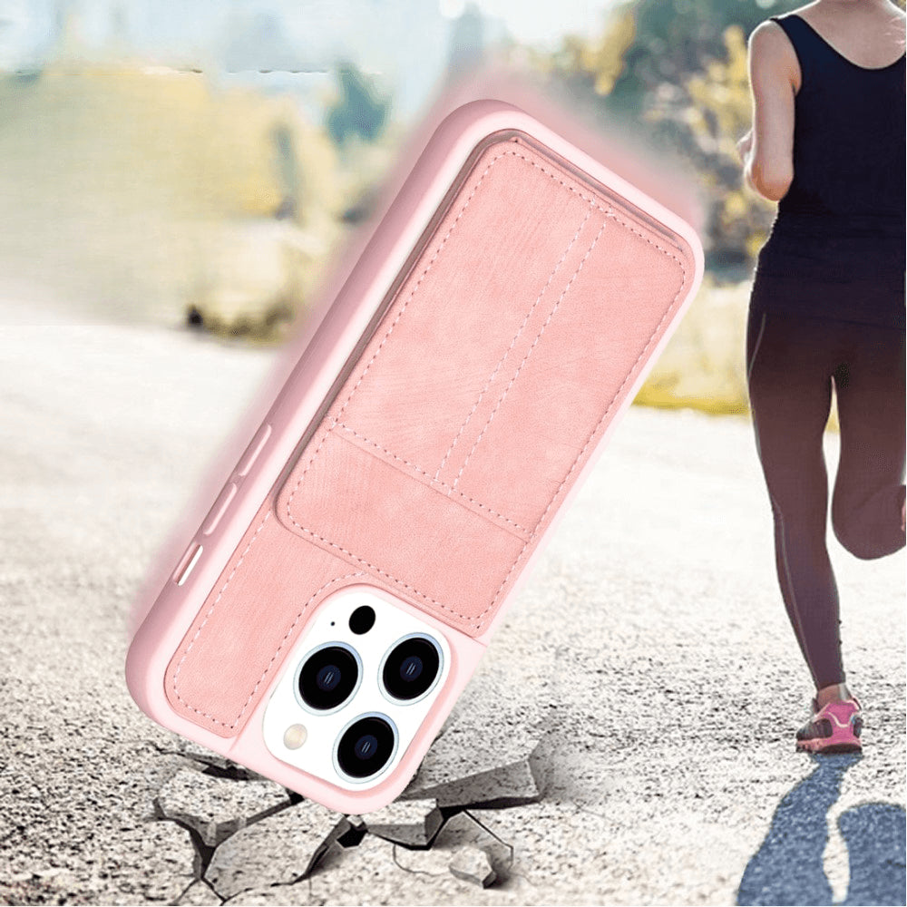 iPhone 15 Pro - Coque Kickstand avec porte-cartes