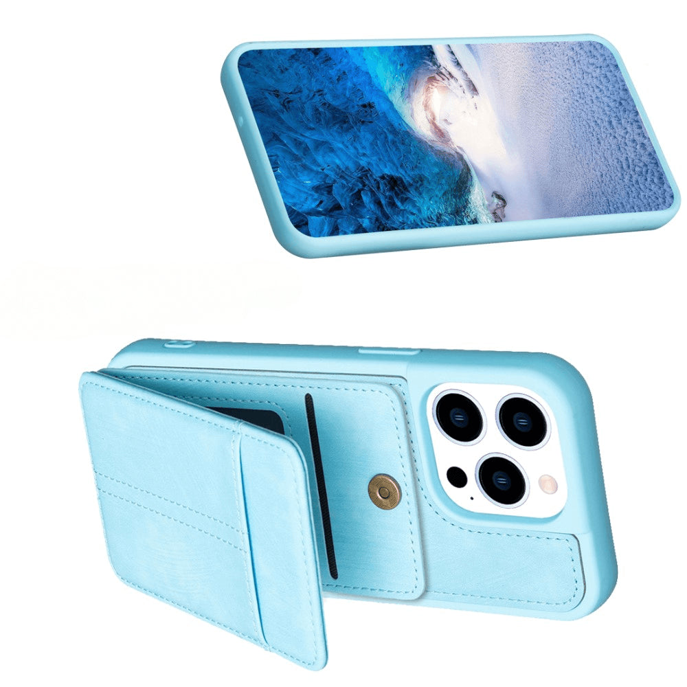 iPhone 15 Pro - Coque Kickstand avec porte-cartes