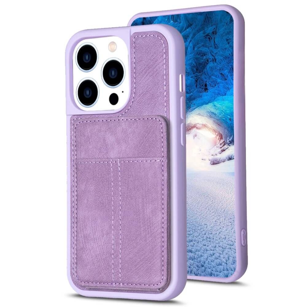 iPhone 15 Pro - Coque Kickstand avec porte-cartes