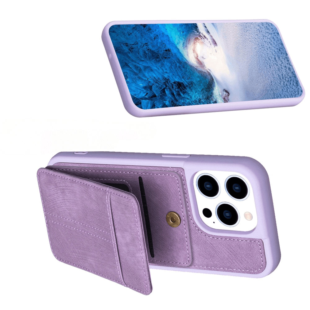 iPhone 15 Pro - Coque Kickstand avec porte-cartes