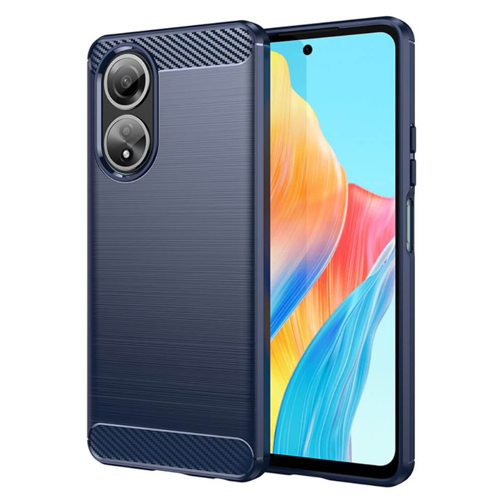 OPPO A58 4G - Cover look metallo carbonio