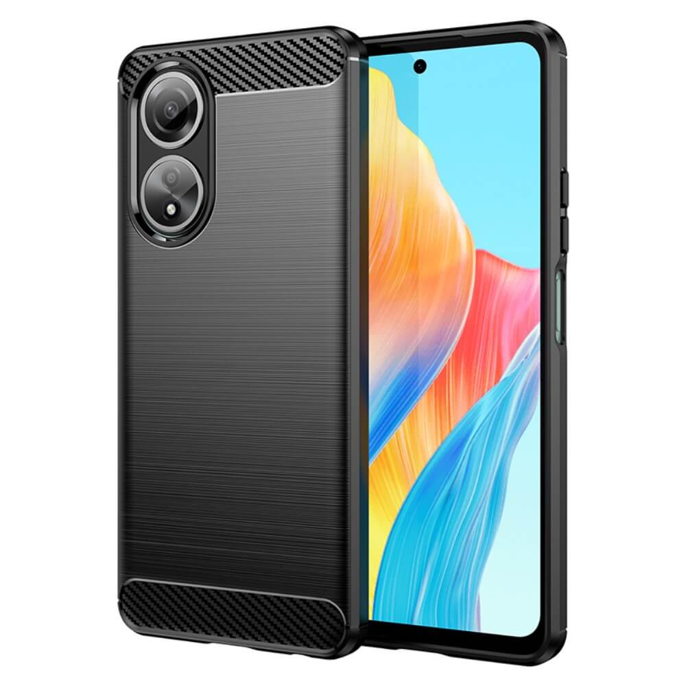 OPPO A58 4G - Cover look metallo carbonio