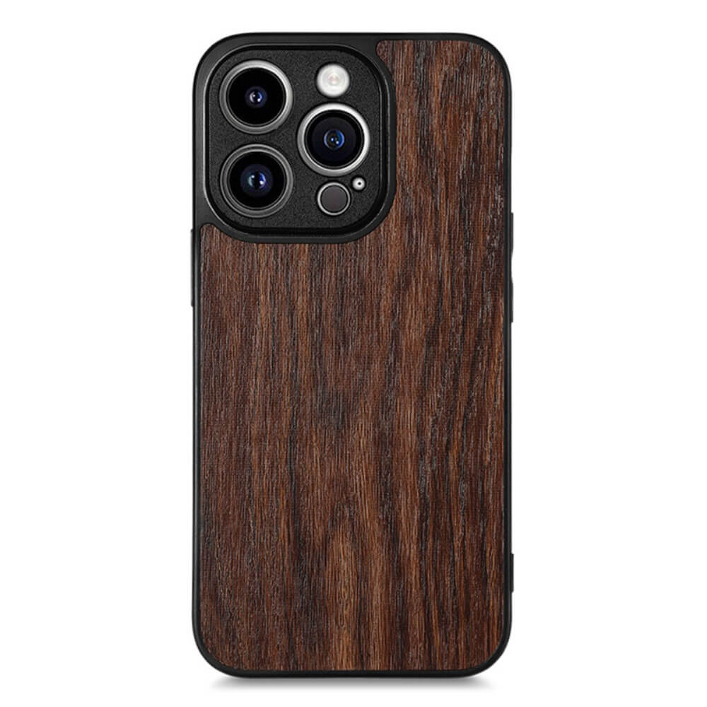 iPhone 15 Pro Max - Rückenhülle mit Holz-Struktur