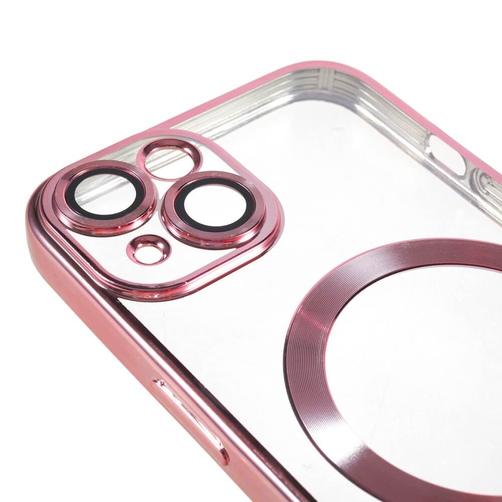 iPhone 15 - Handyhülle mit metallischem Design & Kameraschutz