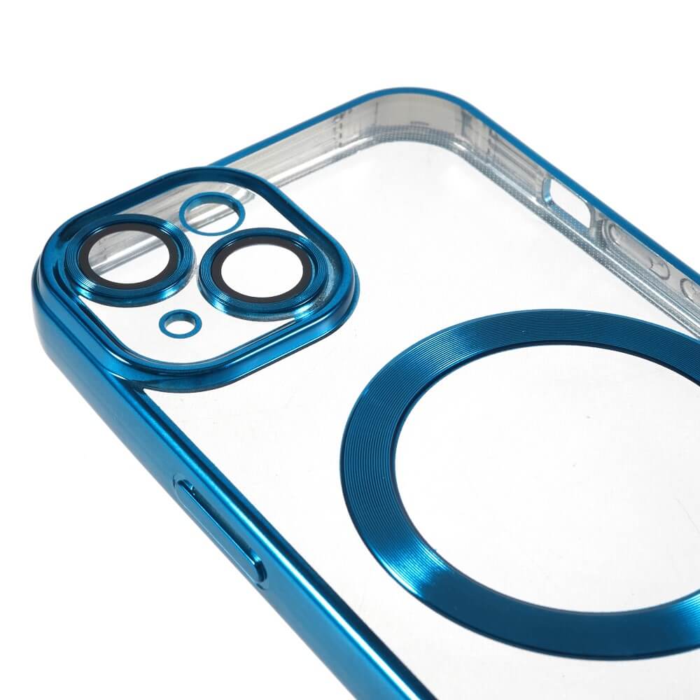 iPhone 15 - Handyhülle mit metallischem Design & Kameraschutz