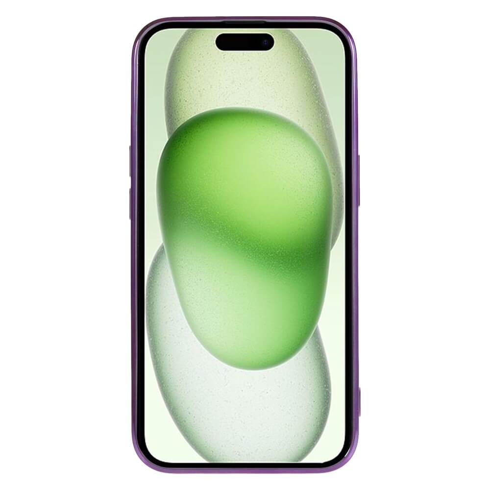 iPhone 15 - Handyhülle mit metallischem Design & Kameraschutz