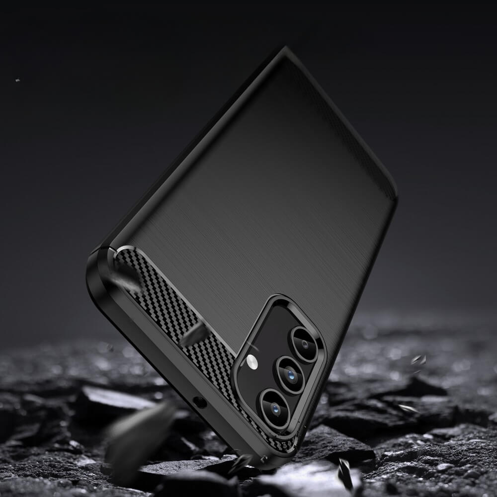 Galaxy A15 - Cover in look metal carbone