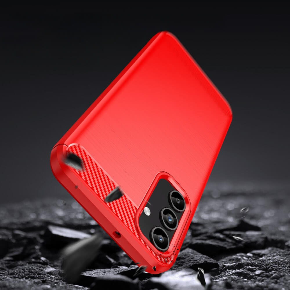 Galaxy A15 - Cover in look metal carbone
