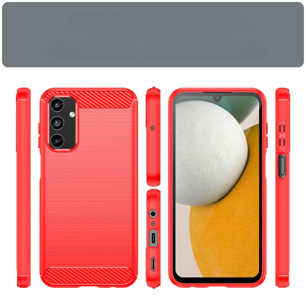 Galaxy A15 - Cover in look metal carbone