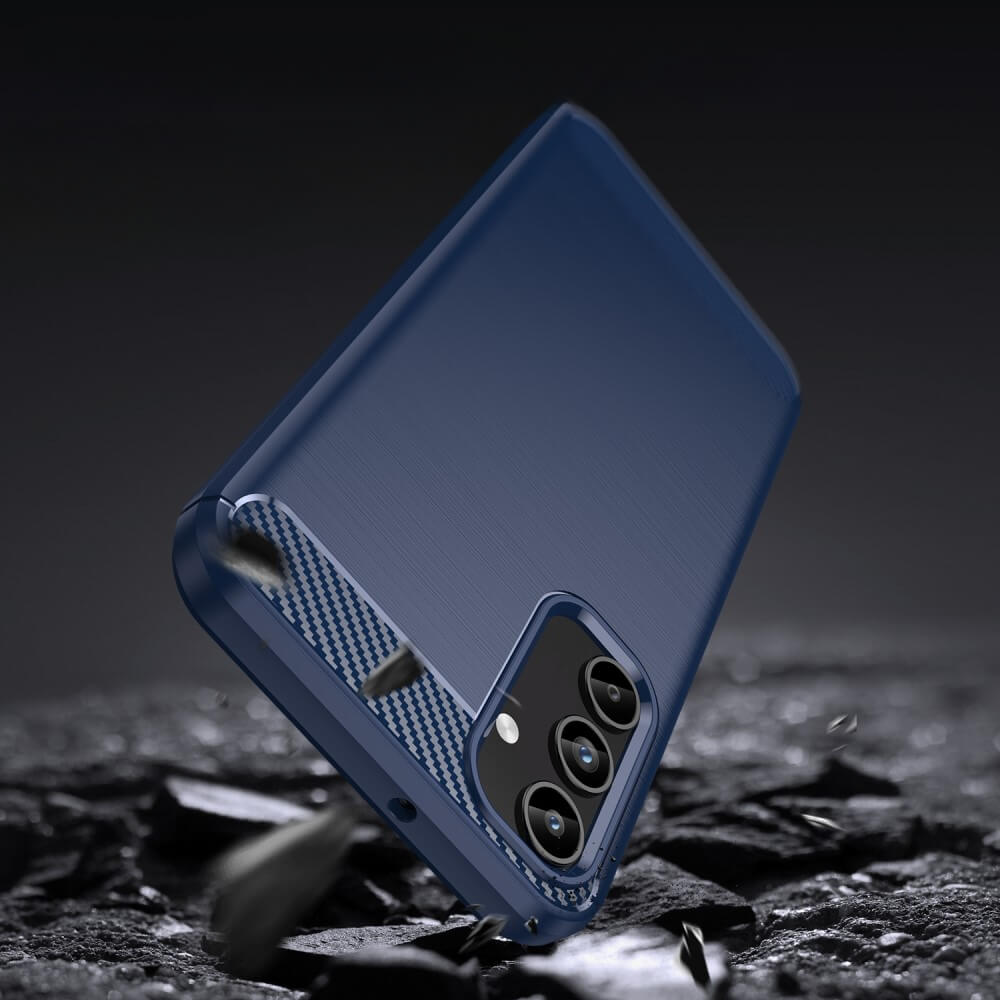Galaxy A15 - Cover in look metal carbone
