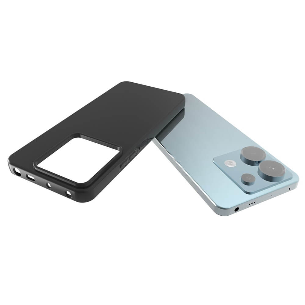 Poco X6 / Redmi Note 13 Pro 5G - Silikon Gummi Hülle schwarz