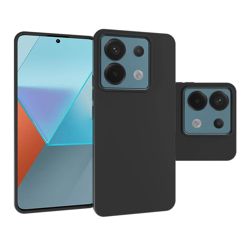 Poco X6 / Redmi Note 13 Pro 5G - Silikon Gummi Hülle schwarz