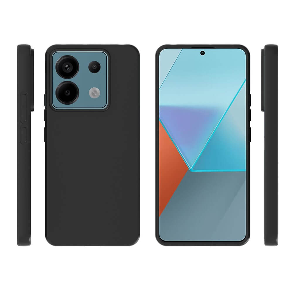 Poco X6 / Redmi Note 13 Pro 5G - Silikon Gummi Hülle schwarz