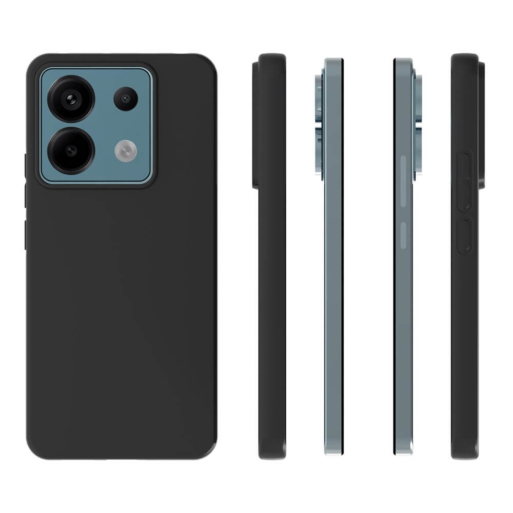 Poco X6 / Redmi Note 13 Pro 5G - Silikon Gummi Hülle schwarz