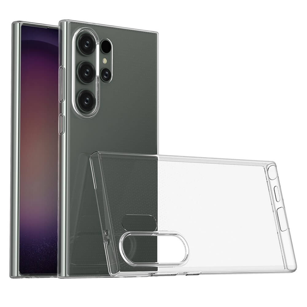 Galaxy S24 Ultra - Silikon Gummi Case transparent