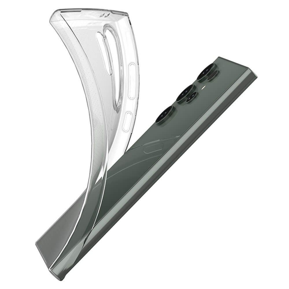 Galaxy S24 Ultra - Silikon Gummi Case transparent