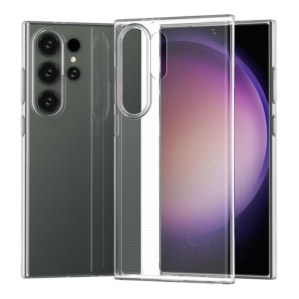 Galaxy S24 Ultra - Silikon Gummi Case transparent