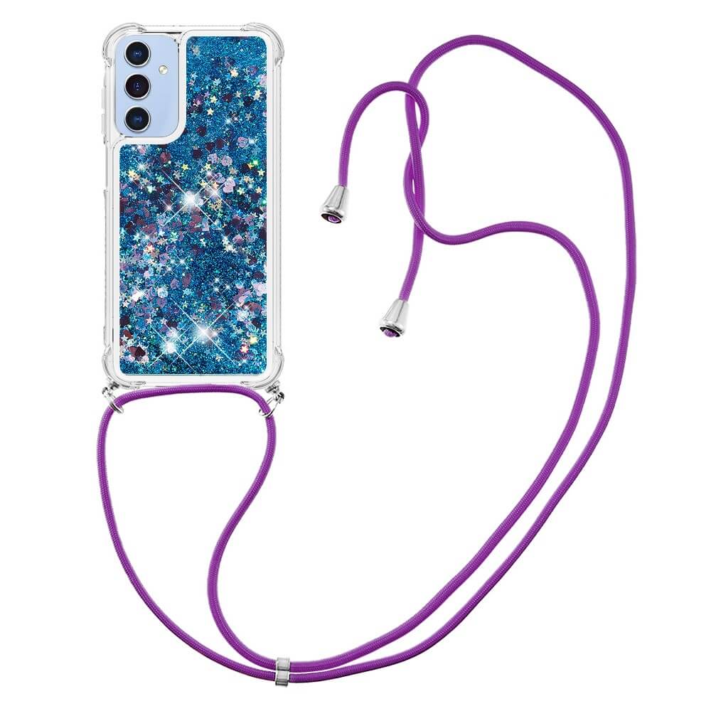 Galaxy A15 - Custodia glitter con cordino