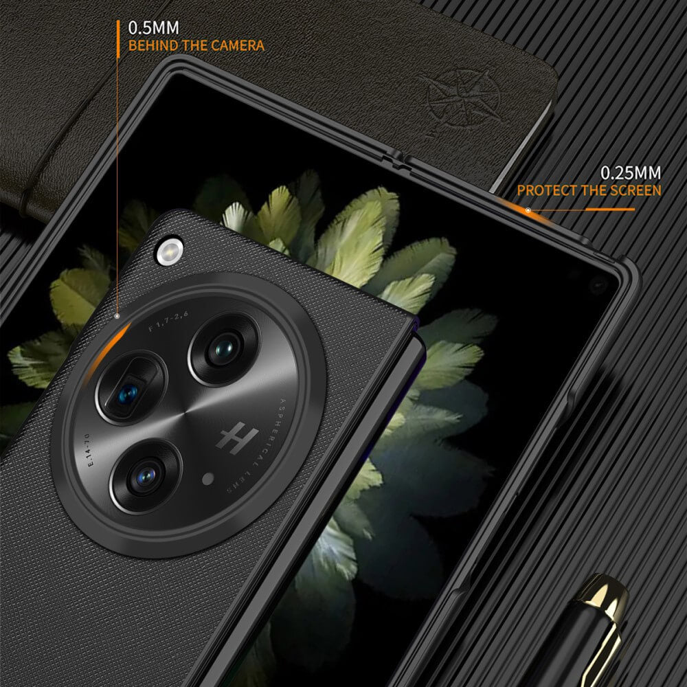 Oneplus Open - Etui De Protection à Texture Croisã©E