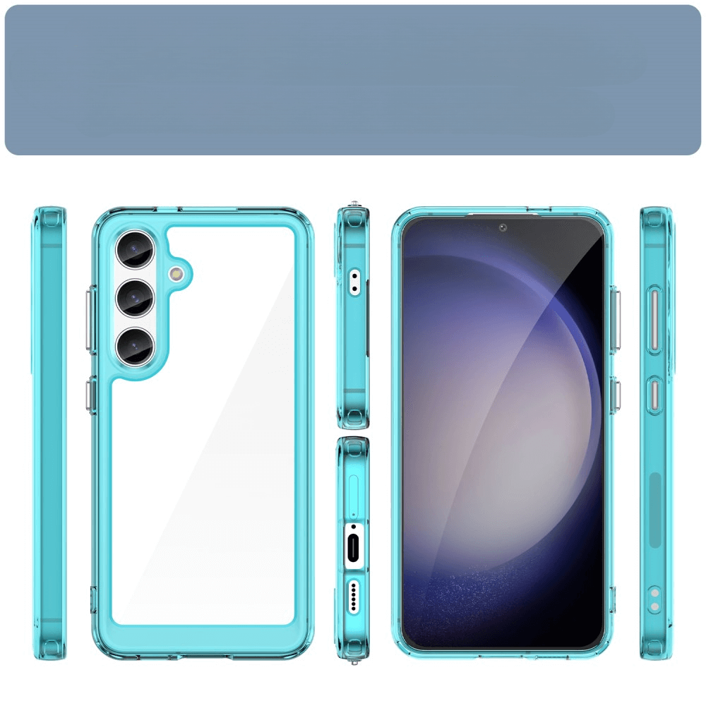 Galaxy S25+ Plus - Schützende Acryl-Handyhülle mit erhöhtem Rand