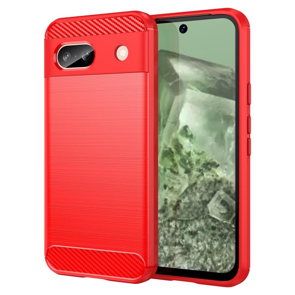 Google Pixel 8a - Coque look métal carbone