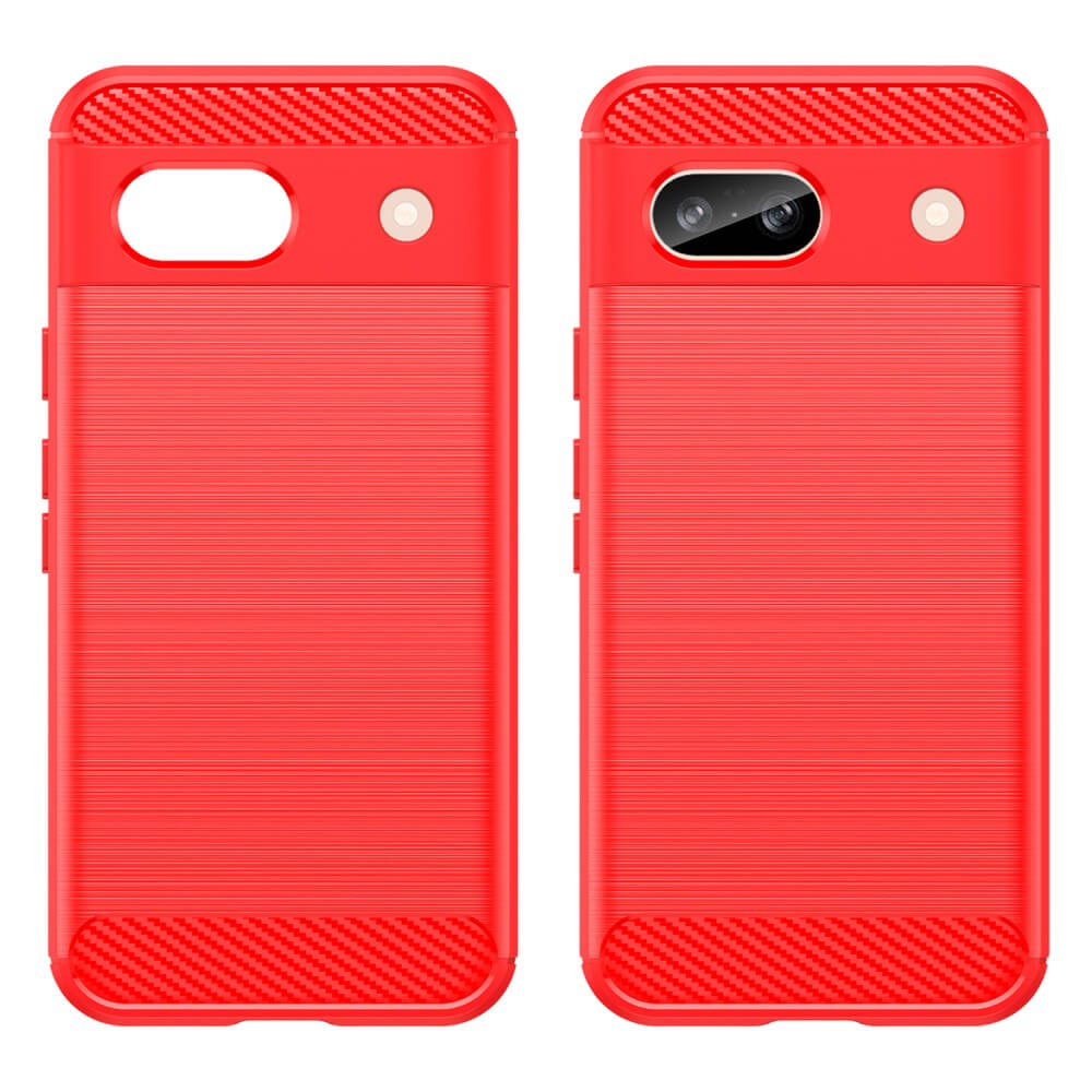 Google Pixel 8a - Coque look métal carbone
